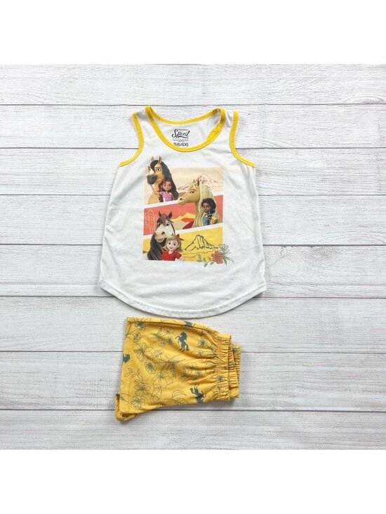Dreamworks Other - Dreamworks Spirit Kids Pajamas Set Tank Top Shorts Horse 6
